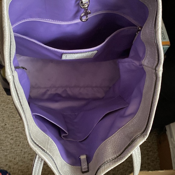 Coach 1941 in demand for the Perry Lilac Julia Op Art Sateen Tote - Picture 6 of 8